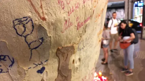 BBC Tree on the Ramblas, Barcelona, 21 August