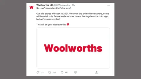 Twitter Woolworths tweet