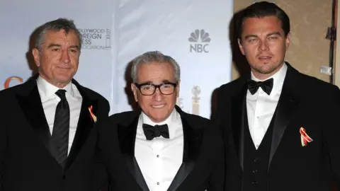 Getty Images Scorsese frequently collaborates with De Niro and DiCaprio but rarely with them both together