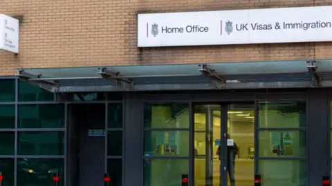 Getty The Home Office Visa and Immigration centre in central Liverpool, the office where people attend to apply for visas and British citizenship. 