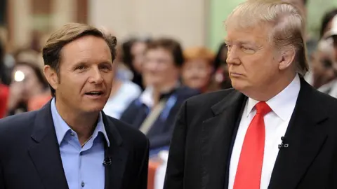 Mark Burnett (left) with Trump in 2010