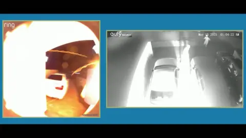 Arson attack CCTV