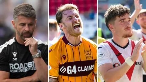 Stephen Robinson, Callum Slattery, and Euan Henderson