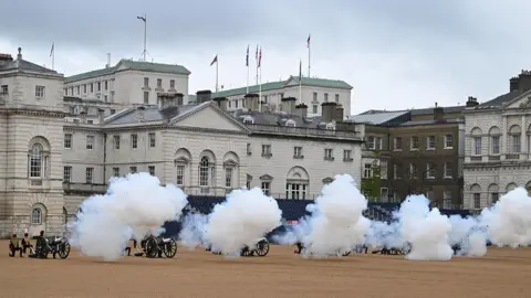 Reuters Six-gun salvo at Horse Guards Parade