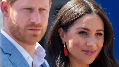 PA Media File photo dated 02/10/19 of the Duke and Duchess of Sussex during a visit to the Tembisa township in Johannesburg