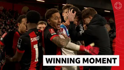 Bournemouth celebrating win