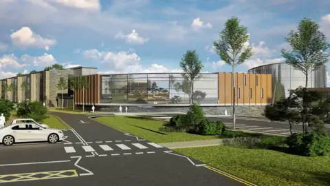 North Cumbria University Hospitals NHS Trust Artist's impression of West Cumbria Hospital redevelopment