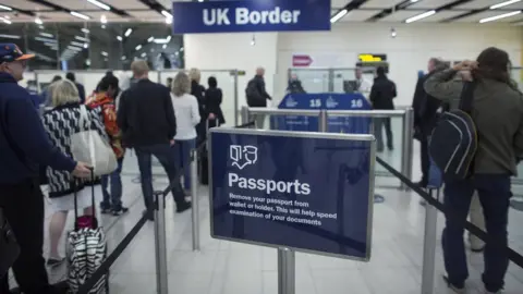 Getty Images UK passport control