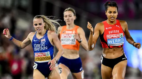 Keely Hodgkinson races