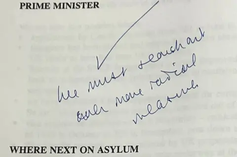 NATIONAL ARCHIVES Note from Tony Blair