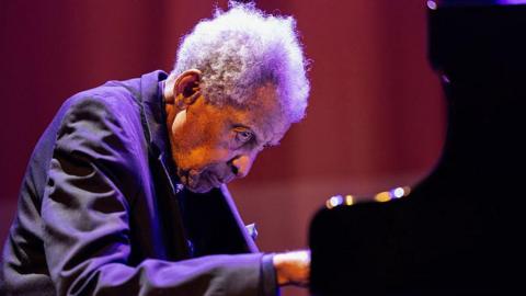 Abdullah Ibrahim at the piano
