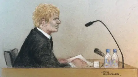 Julia Quenzler Ed Sheeran court sketch