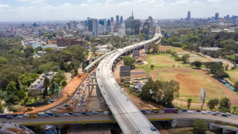 Twitter/Nairobi Expressway Birds eye view of Nairobi Expressway