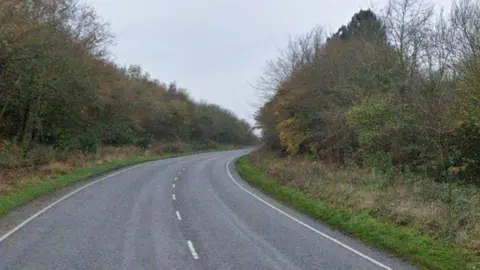 Google Streetview The collision happened on the A158 at Hagworthingham