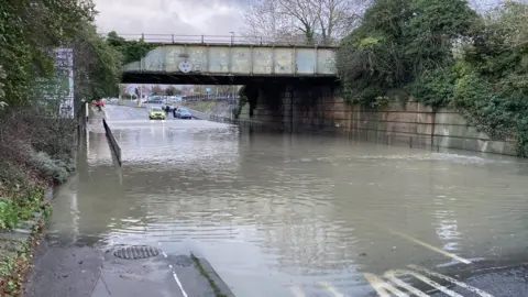 BBC Water covering a road