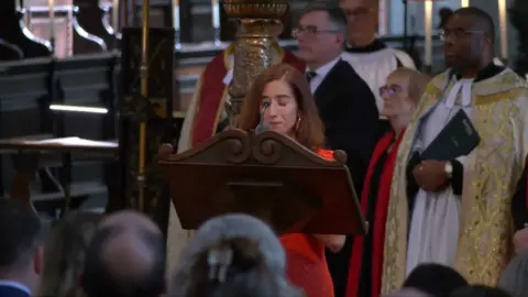 Saba Edwards and Thelma Stober read out names of 52 victims of 7/7 bombings in memorial