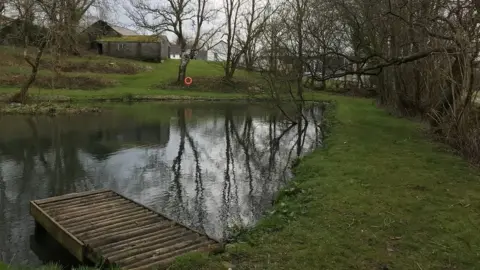 BBC A pond at Dolcoed camping site