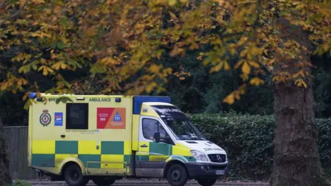 PA Media An ambulance from the South Central Ambulance Service