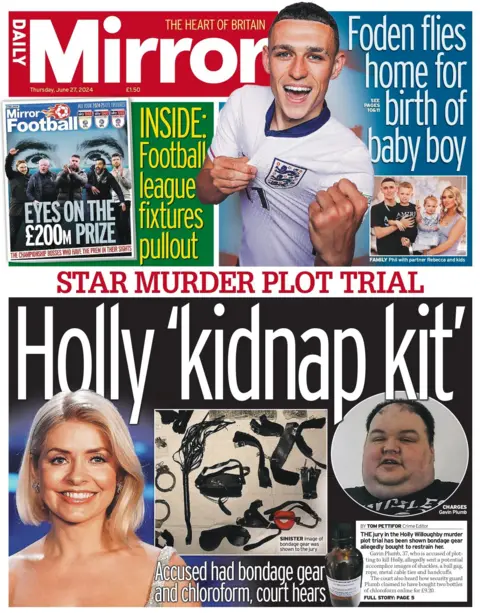 Daily Mirror: Holly kidnap kit