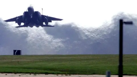 Press Association F-15 taking off