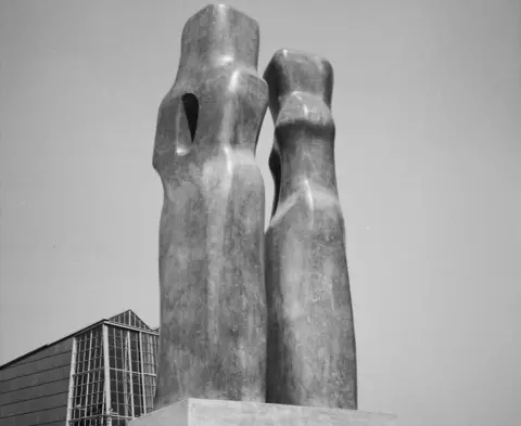 Historic England Archive Contrapuntal Forms by Barbara Hepworth
