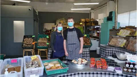 Owen set up a farm shop business with the help of his parents