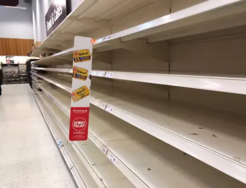 Tom Longbridge Shelves low on stock in Longbridge