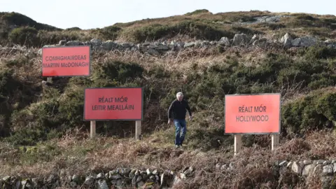 PA Three billboards praising Martin McDonagh in County Galway