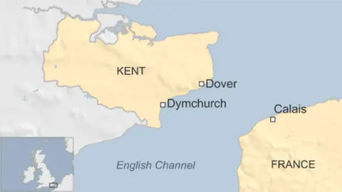Map of the English Channel
