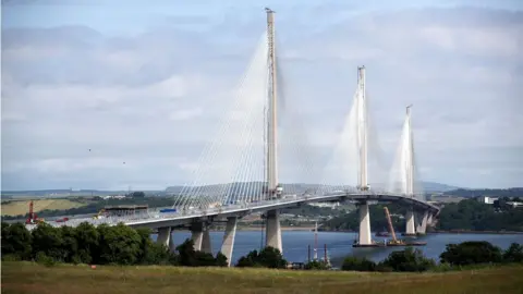 PA File photo dated 20/06/17 of the new Queensferry Crossing bridge from South Queensferry