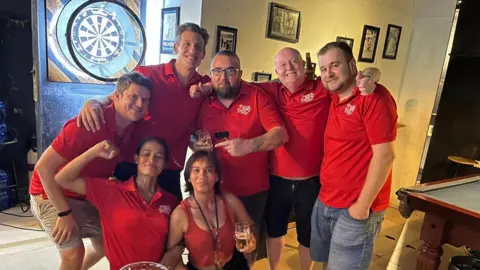 Welsh Embassy darts team