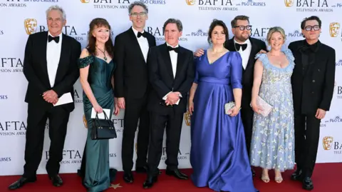 Getty Images The cast of Gavin and Stacey all standing together.