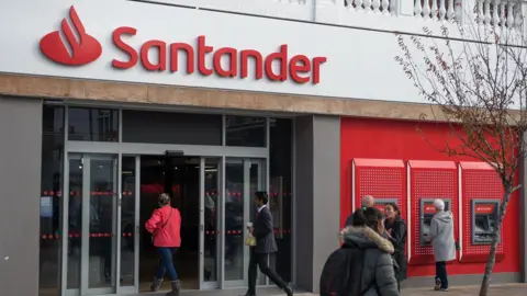 A Santander branch in Romford.