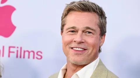 Getty Images A headshot of Brad Pitt