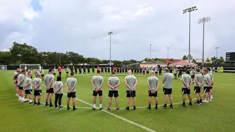 Chelsea training session, minutes silence 