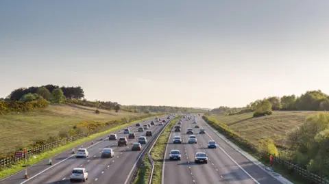 Getty Images Busy traffic on the A3 road