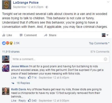 Creepy nocturnal clown sightings leave US police baffled - BBC News