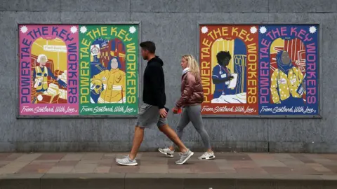 PA Media posters in Glasgow