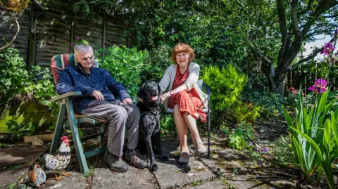 Jon and Jeanette King with labrador Lenny