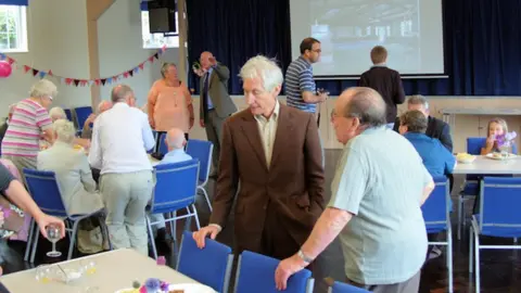 Martin Lock Charlie Wats at village hall