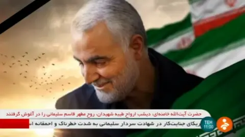 Iranian TV Qasem Soleimani video tribute on Iranian TV