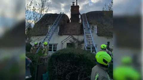 Andy Message Damaged thatch roof