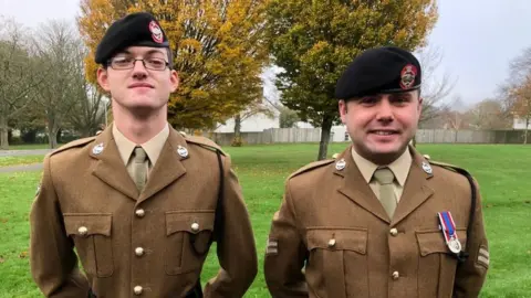 BBC Trooper James and Corporal Brendon Scott