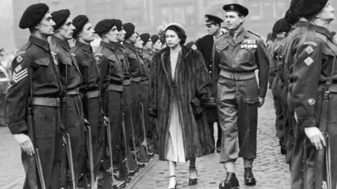 Getty Images Princess Elizabeth II Manchester visit 1948