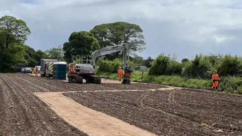 Local Democracy Reporting Service HS2 works beginning on the site