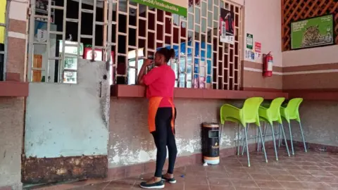 Empty liquor store in Zanzibar