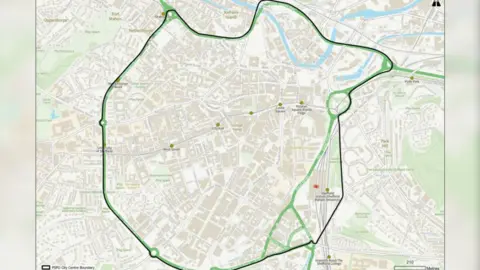 Sheffield City Council Map of area where the order would apply