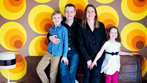 Katharine Davies Gillian Milner and her family