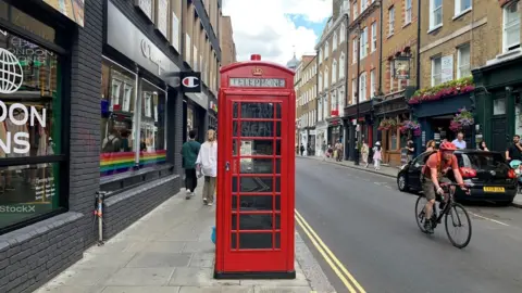 Jess Warren/BBC Brewer Street in Soho