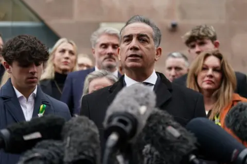 PA Media Dr Sanjoy Kumar outside Nottingham Crown Court on 25 January 2024